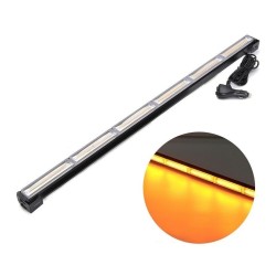 barra led arancio impermeabile strobo