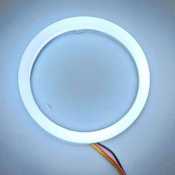 Anello Angel Eye Led Bianco Arancio Cotton 90 Mm 9 Cm DRL + Freccia