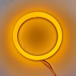 Anello Angel Eye Led Bianco Arancio Cotton 90 Mm 9 Cm DRL + Freccia