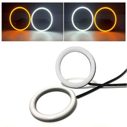 Anello Bianco Arancione Switchback 85 mm 3528 Led Angel Eyes Indicatori Direzione Light Halo Rings DRL