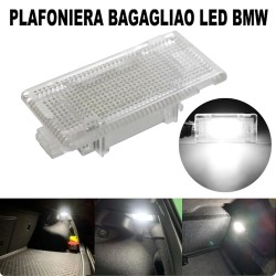 Plafoniera Bagagliaio Piedi Portaoggetti Led per BMW Sostituzione Placchetta 6000k Bianco Freddo