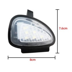 misure Luci Led Sotto Specchietto VW Golf 6 Cortesia 6000k Bianco Placchette