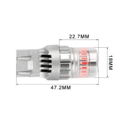 lampade rosse misure 7440 w21w posizioni e stop