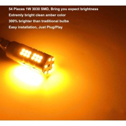 3156 T25 P27W led orange turn light